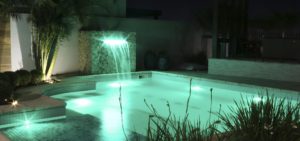 Cromoterapia com Iluminação de Piscina