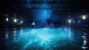 Luzes LED subaquáticas tornam as piscinas um lugar fresco e relaxante para nadar